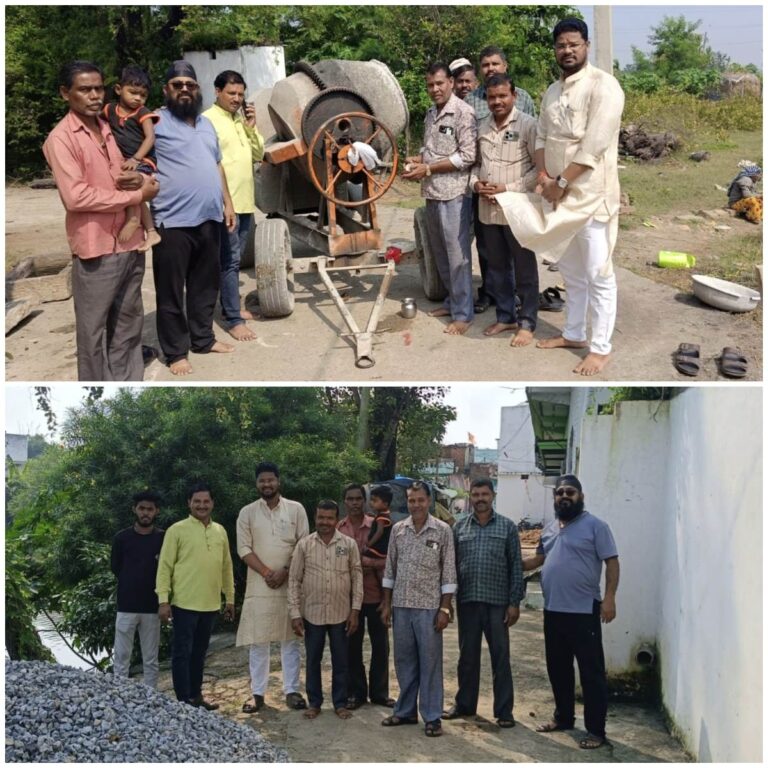 हर गली तक विकास की रफ्तार — सरगांव में ₹2.97 लाख की लागत से सीसी रोड निर्माण शुरू