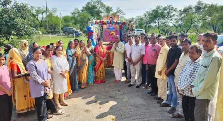 संत शिरोमणि रविदास जयंती पर भाजपा मंडल सरगांव ने निकाली भव्य कलश वंदन यात्रा